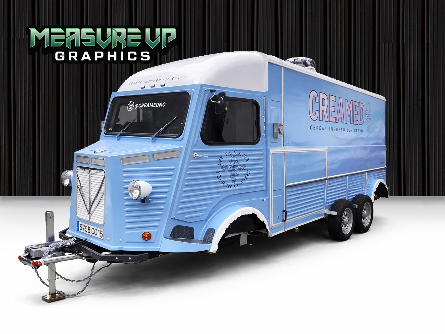 Creamed NC food truck wrap by Measure Up Graphics