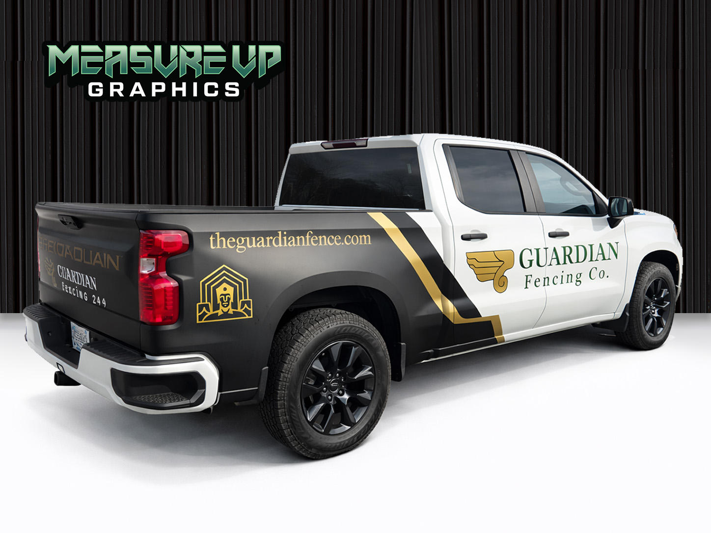 Guardian Fencing truck wrap by Measure Up Graphics