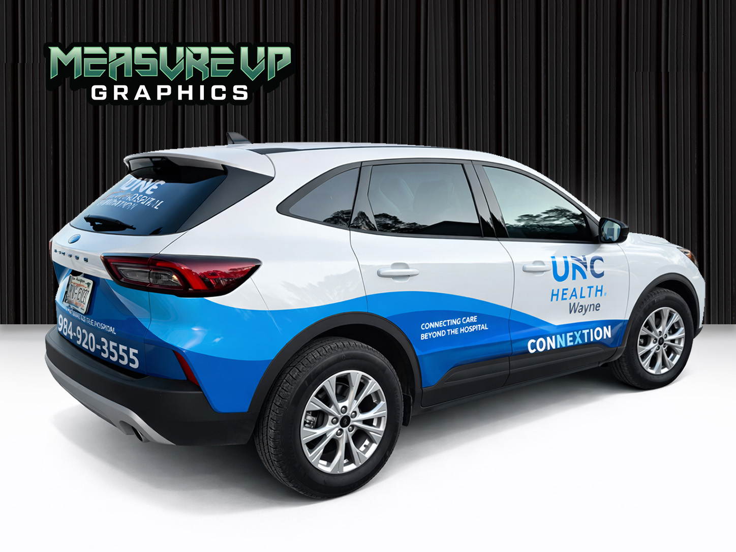 UNC Health Wayne SUV wrap by Measure Up Graphics